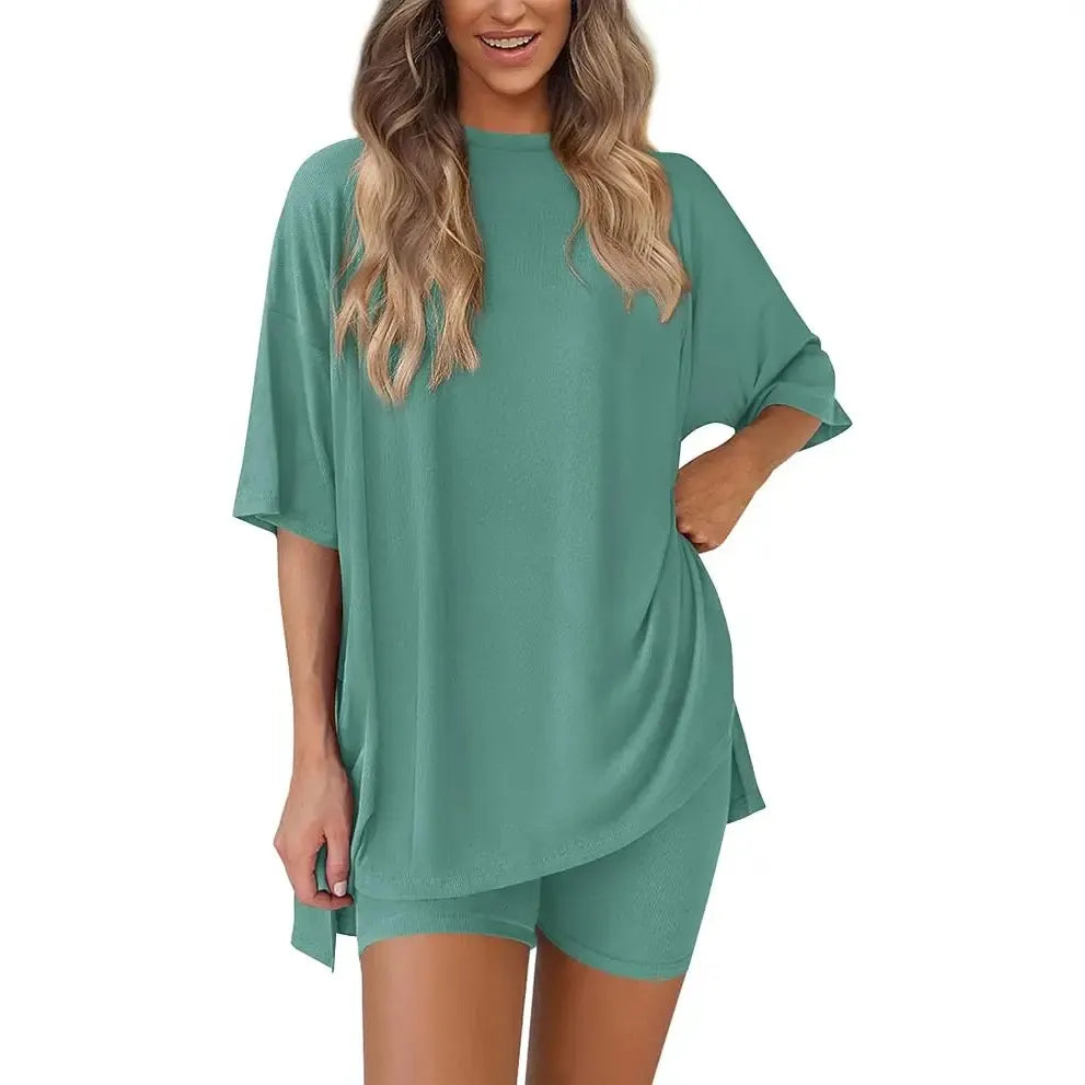 ⚡FINAL SALE⚡- Crewneck Two-Piece Set For Women