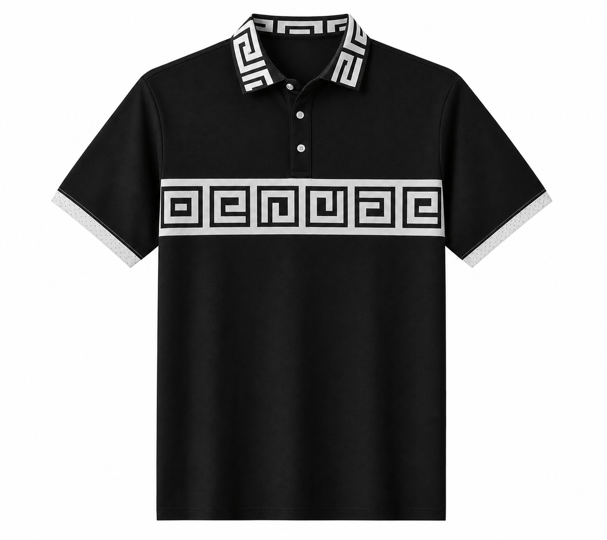 🔥SUMMER FINAL SALE - 9 pack only $49.99🔥Women’s Greek Key Contrast Polo Shirt