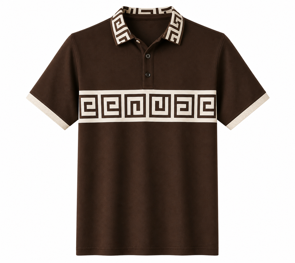 🔥SUMMER FINAL SALE - 9 pack only $49.99🔥Women’s Greek Key Contrast Polo Shirt
