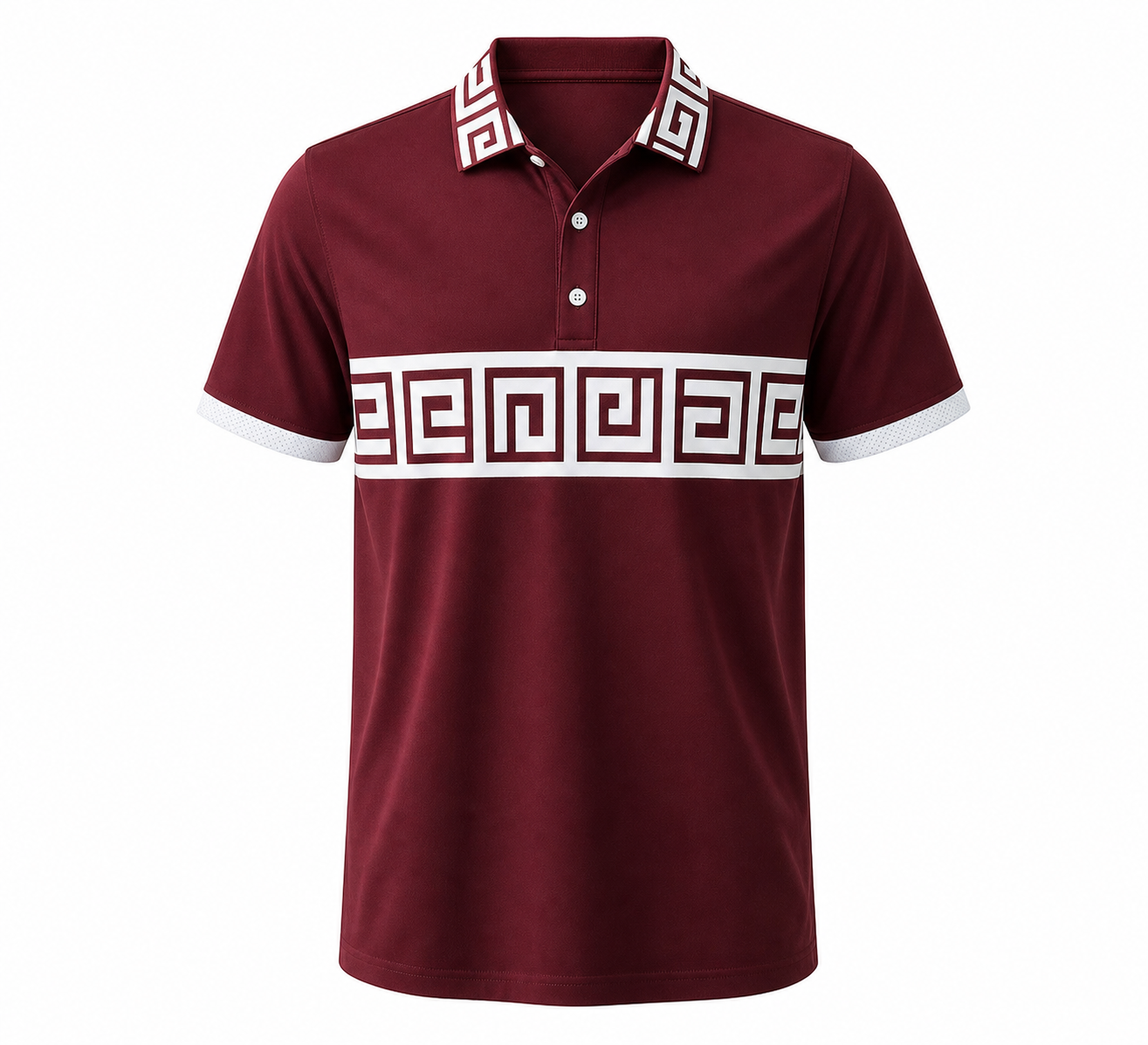 🔥SUMMER FINAL SALE - 9 pack only $49.99🔥Women’s Greek Key Contrast Polo Shirt