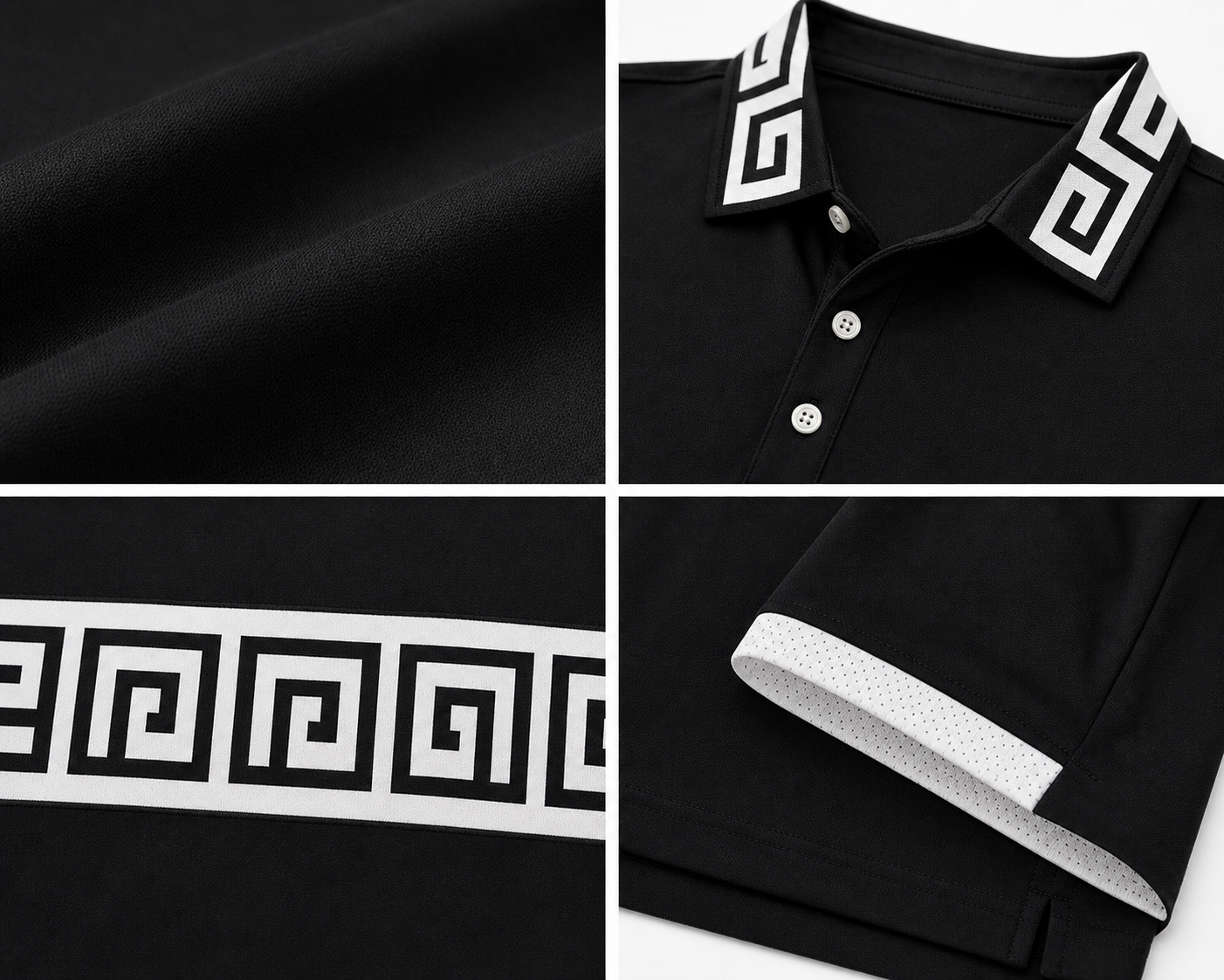 🔥SUMMER FINAL SALE - 9 pack only $49.99🔥Women’s Greek Key Contrast Polo Shirt