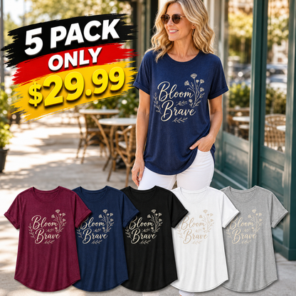 Women's Floral Graphic Crewneck T-Shirt