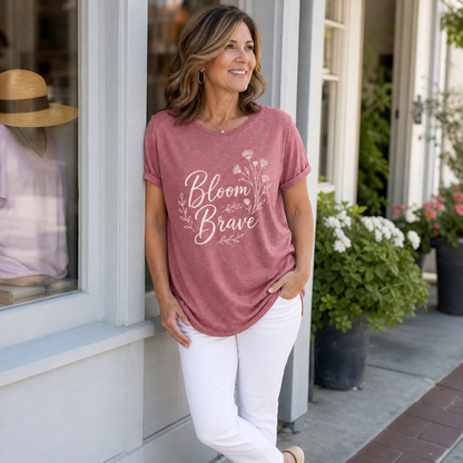 Women's Floral Graphic Crewneck T-Shirt