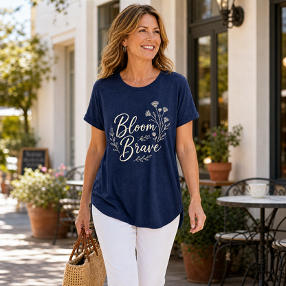 Women's Floral Graphic Crewneck T-Shirt