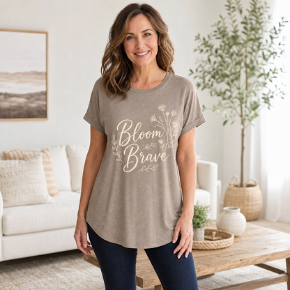 Women's Floral Graphic Crewneck T-Shirt
