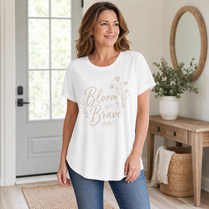 Women's Floral Graphic Crewneck T-Shirt