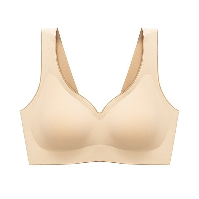 Women's Seamless Wireless Comfort Bra – Full Support, No Underwire, Everyday Lift