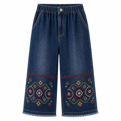 CLEARANCE SALE - Women's Embroidered Denim Capri Pants - 14 Washes & Bundle Deals