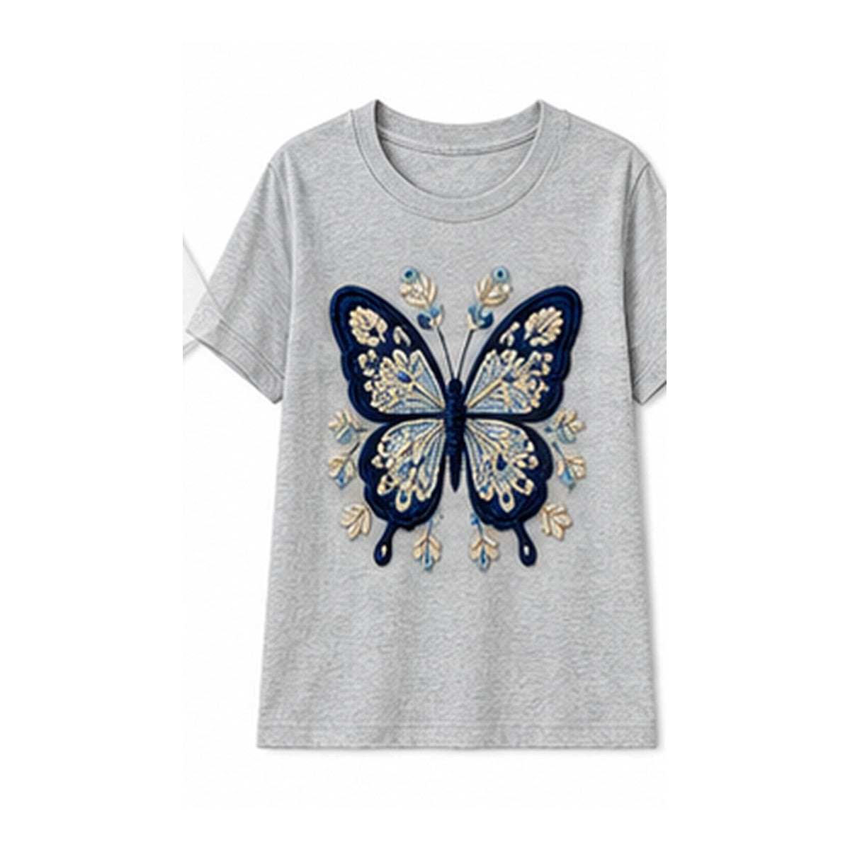 CLEARANCE SALE - Women's Crochet Butterfly Graphic Tee - 14 Colors & Bundle Deals