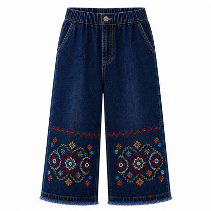 CLEARANCE SALE - Women's Embroidered Denim Capri Pants - 14 Washes & Bundle Deals