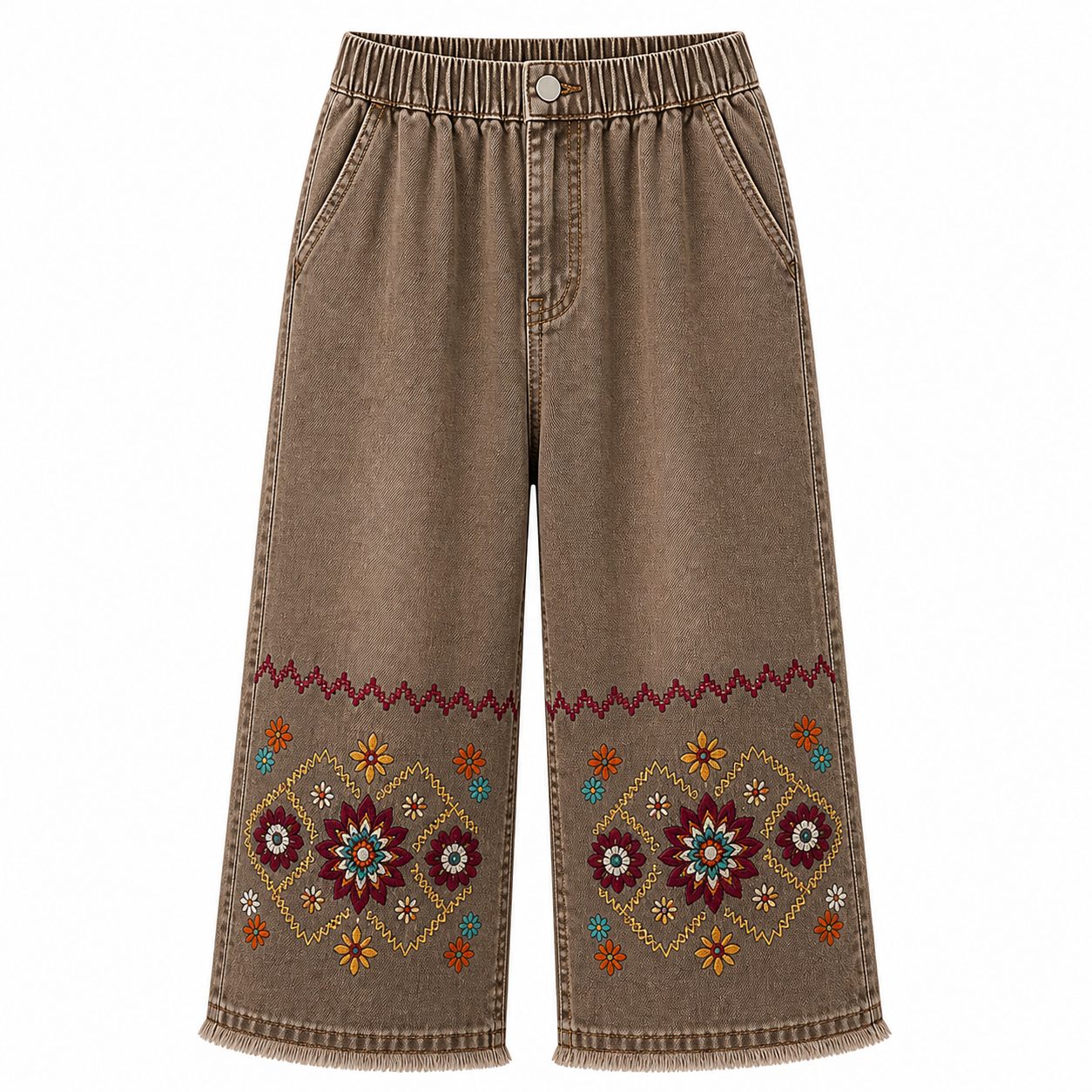 CLEARANCE SALE - Women's Embroidered Denim Capri Pants - 14 Washes & Bundle Deals