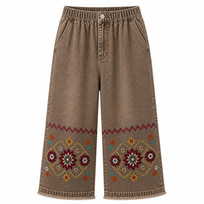 CLEARANCE SALE - Women's Embroidered Denim Capri Pants - 14 Washes & Bundle Deals