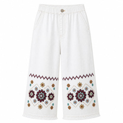 CLEARANCE SALE - Women's Embroidered Denim Capri Pants - 14 Washes & Bundle Deals